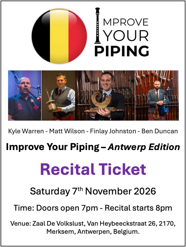 Improve Your Piping - Recital Ticket