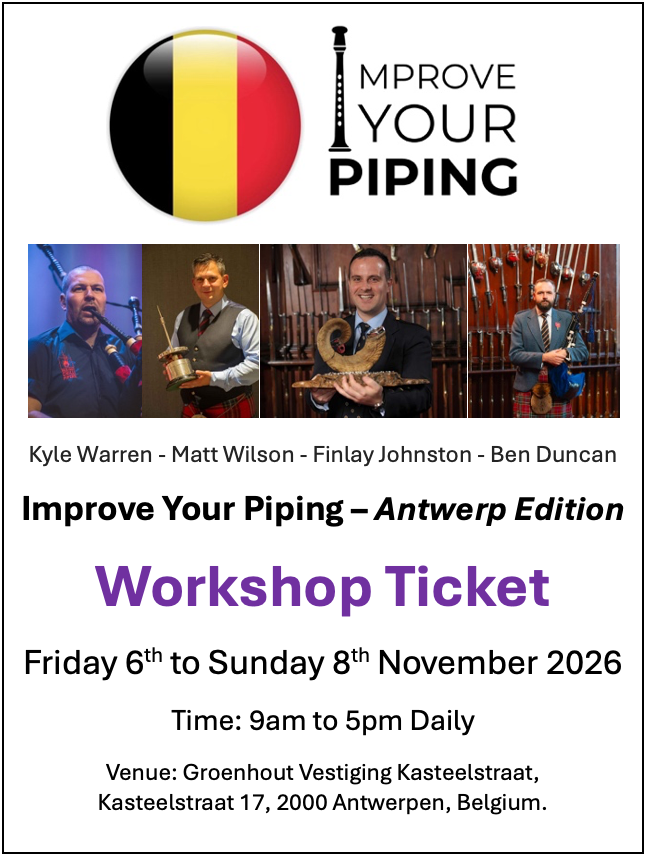 Improve Your Piping - Workshop Ticket